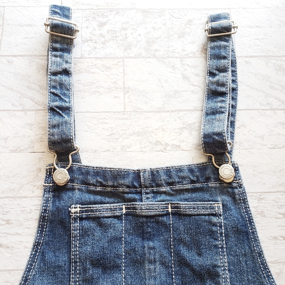 Old Navy Jeans Bib Shorts Size Extra Small - Picture 3 of 7